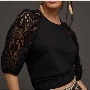 Anthropologie Dolan puff sleeve top